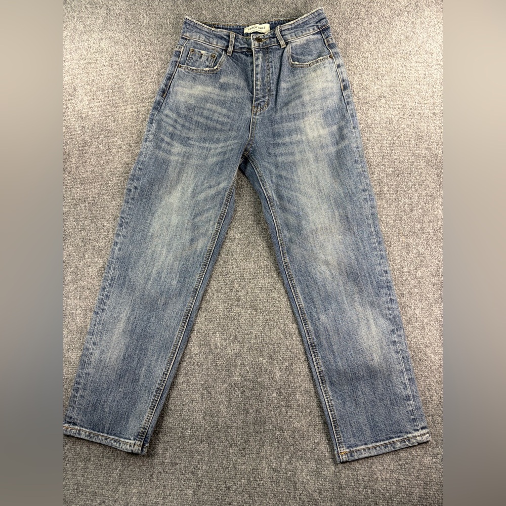 Women's Light Blue Straight Leg Jeans